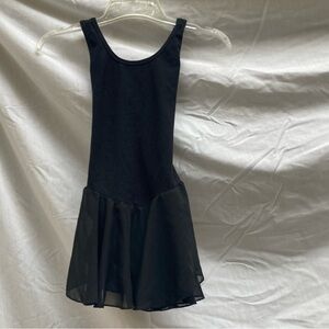 Arshiner new without tags black leotard with skirt, size 160 (5-6Y)